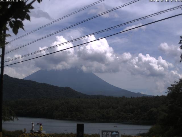 西湖からの富士山