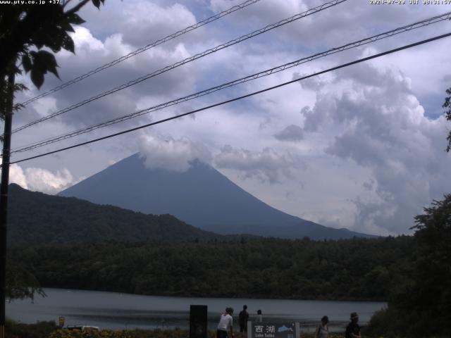 西湖からの富士山