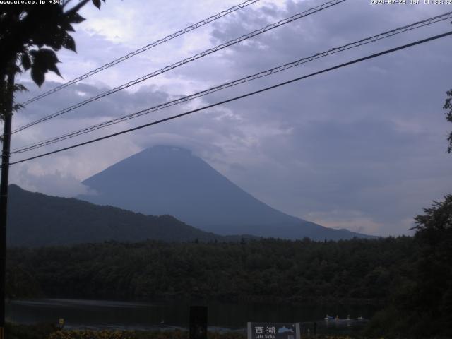 西湖からの富士山