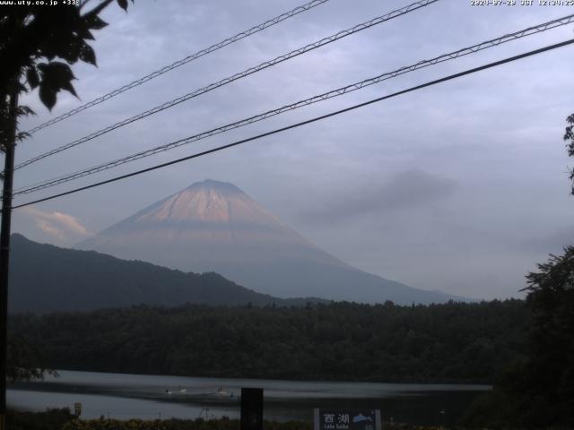 西湖からの富士山