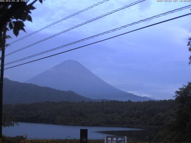 西湖からの富士山