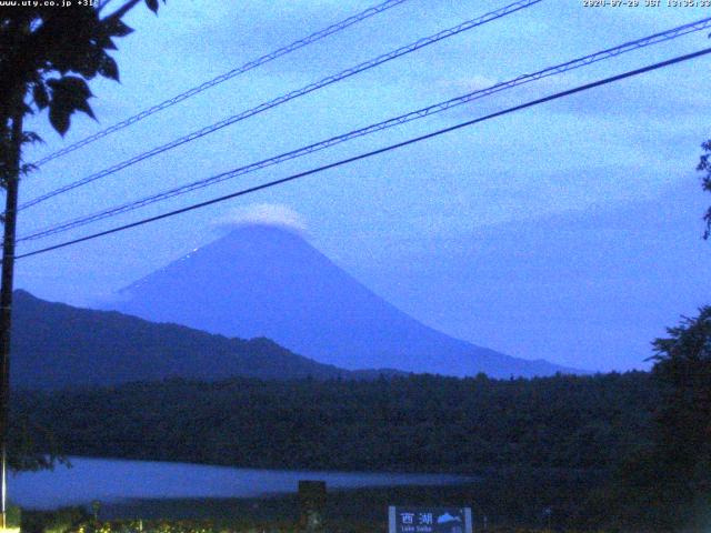 西湖からの富士山