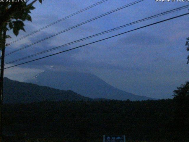 西湖からの富士山