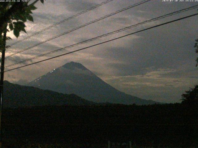 西湖からの富士山