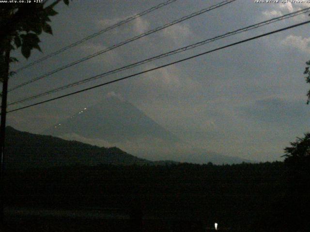 西湖からの富士山