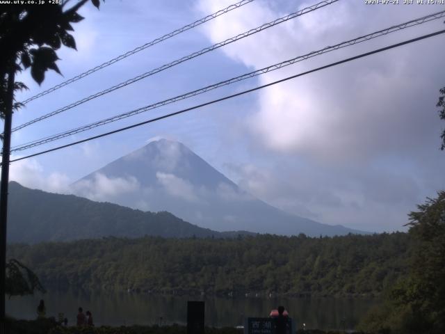 西湖からの富士山