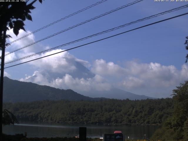 西湖からの富士山