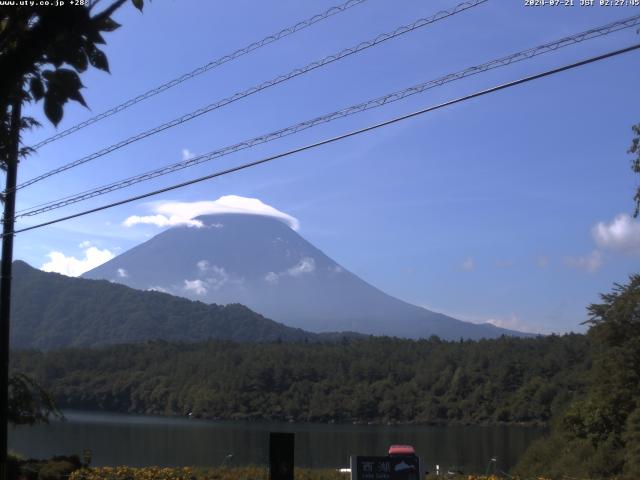 西湖からの富士山