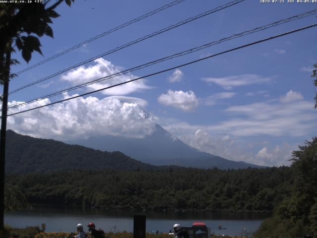 西湖からの富士山