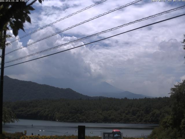 西湖からの富士山