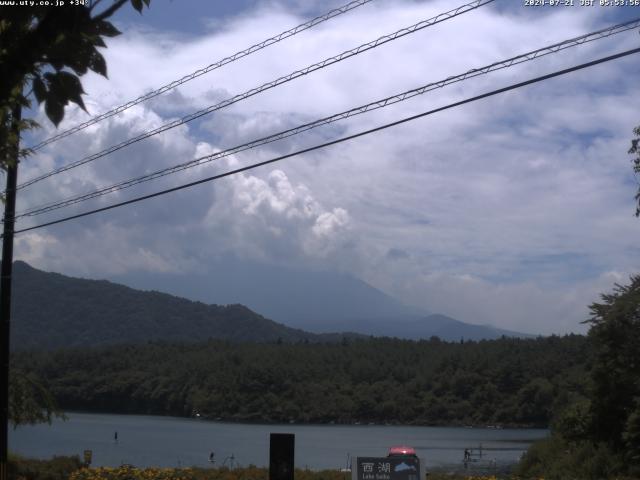 西湖からの富士山