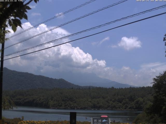 西湖からの富士山