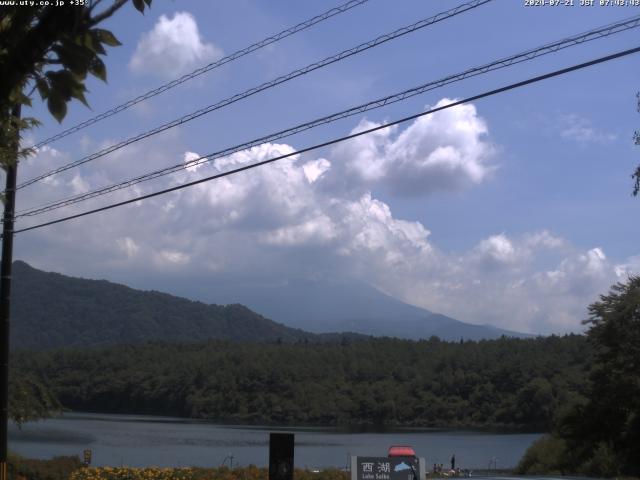 西湖からの富士山