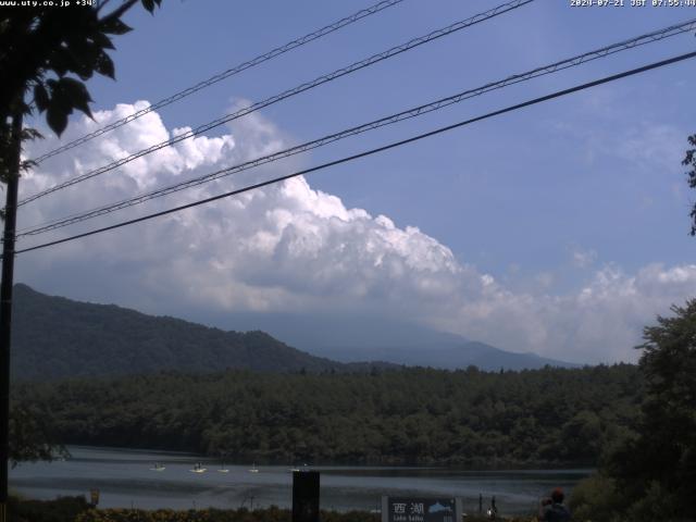 西湖からの富士山