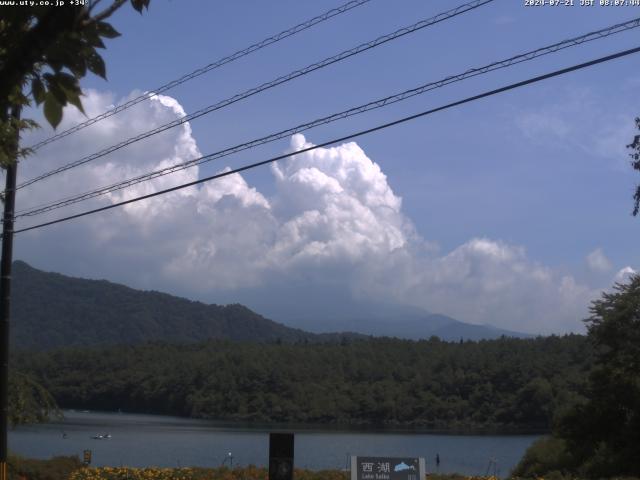 西湖からの富士山