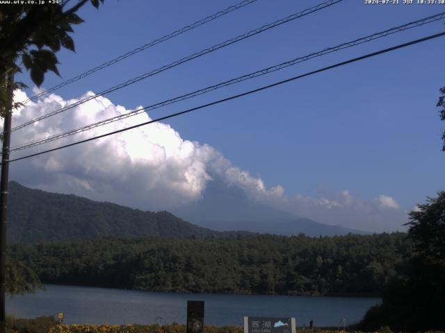 西湖からの富士山