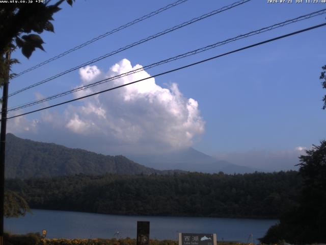 西湖からの富士山