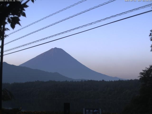 西湖からの富士山