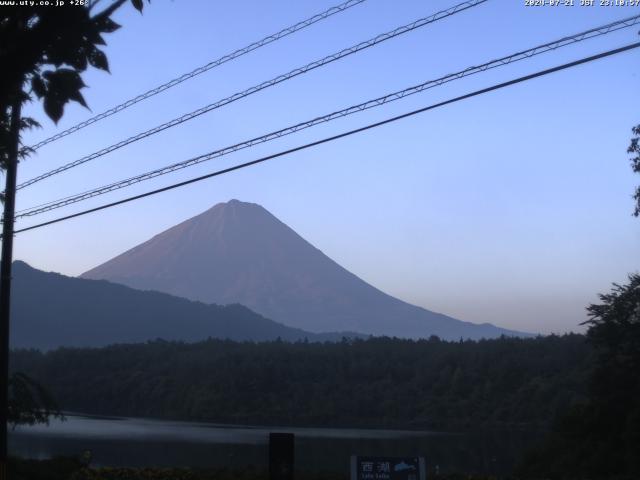 西湖からの富士山