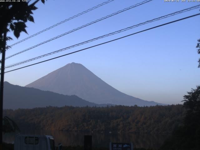 西湖からの富士山