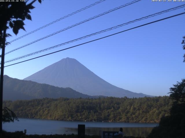 西湖からの富士山