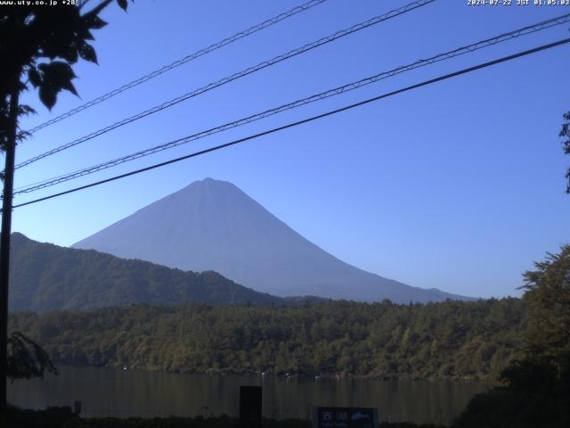 西湖からの富士山