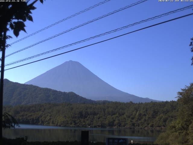 西湖からの富士山