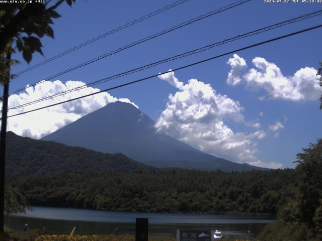 西湖からの富士山