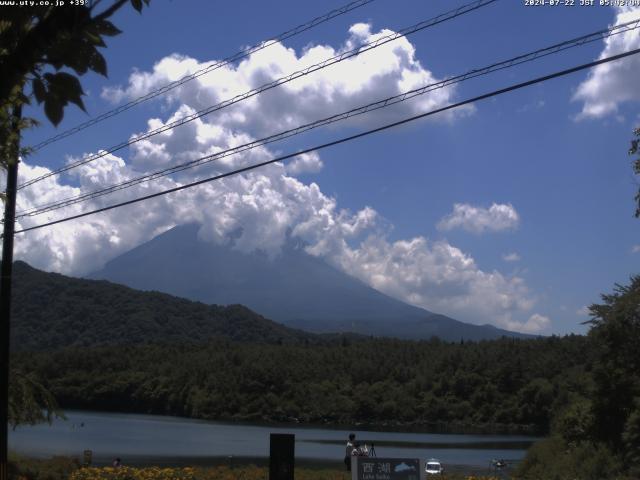 西湖からの富士山