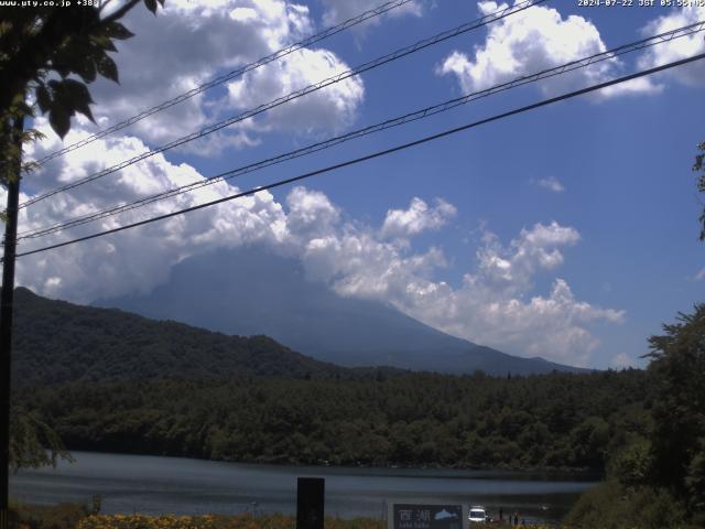 西湖からの富士山