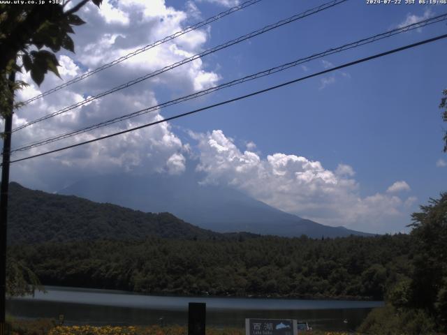 西湖からの富士山