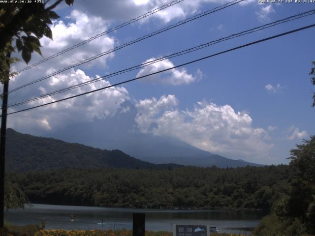 西湖からの富士山