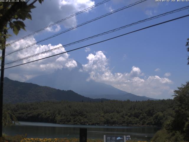 西湖からの富士山