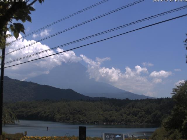 西湖からの富士山