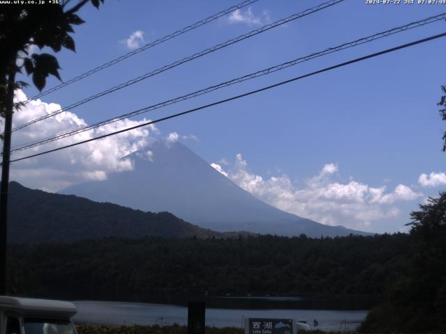 西湖からの富士山