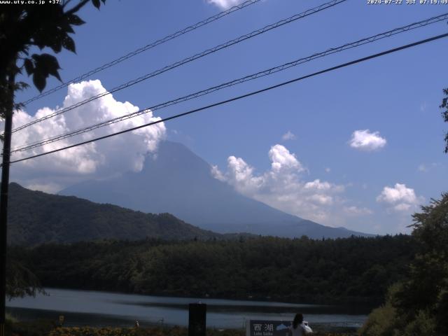 西湖からの富士山