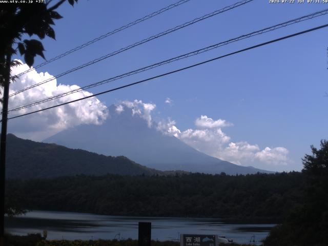 西湖からの富士山