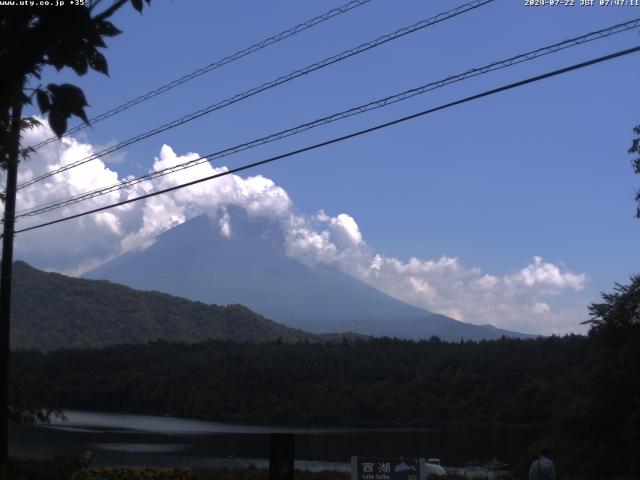 西湖からの富士山