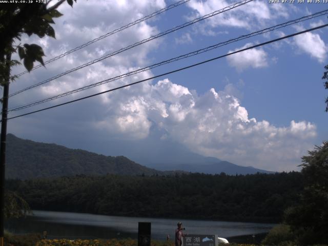 西湖からの富士山