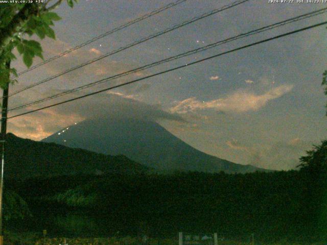 西湖からの富士山