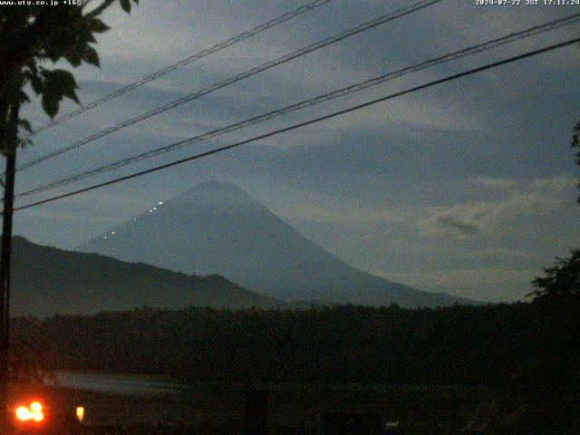 西湖からの富士山