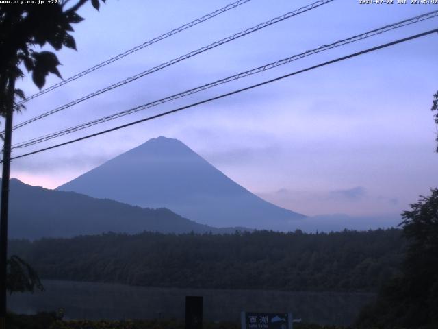 西湖からの富士山