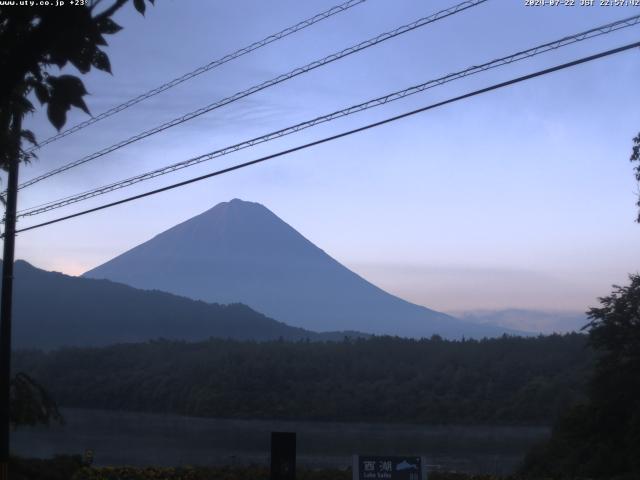 西湖からの富士山