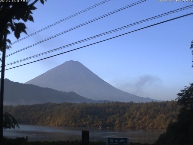 西湖からの富士山