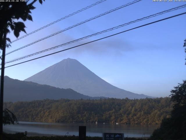 西湖からの富士山