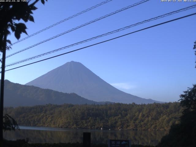 西湖からの富士山