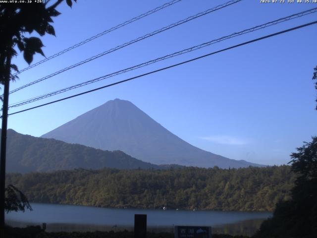 西湖からの富士山