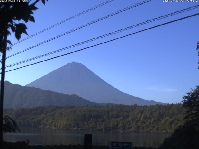 西湖からの富士山