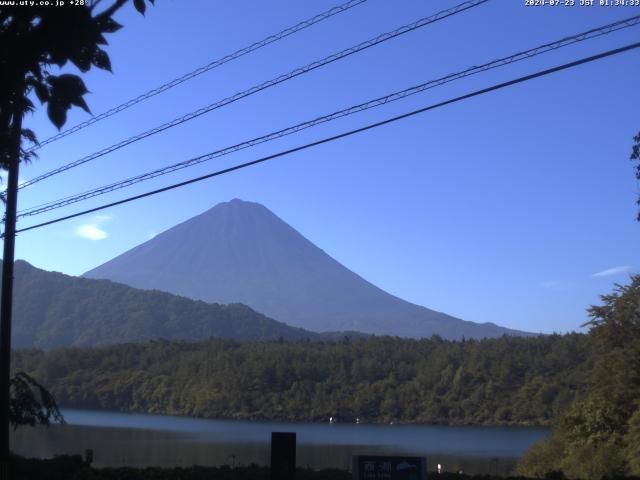 西湖からの富士山