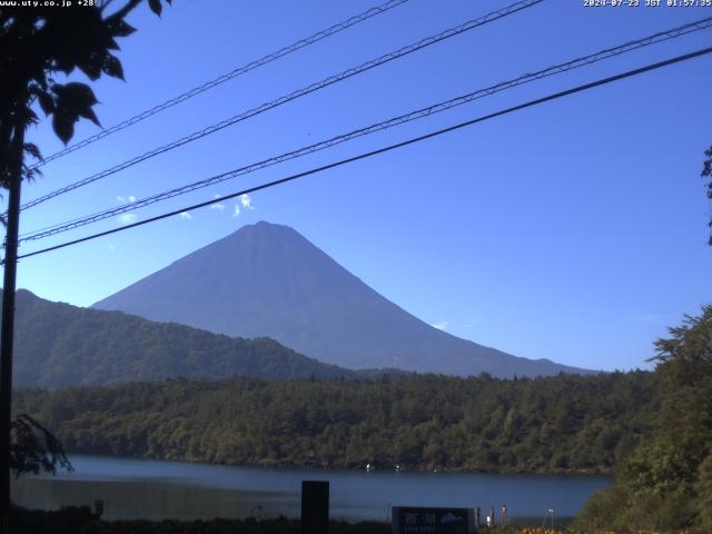 西湖からの富士山